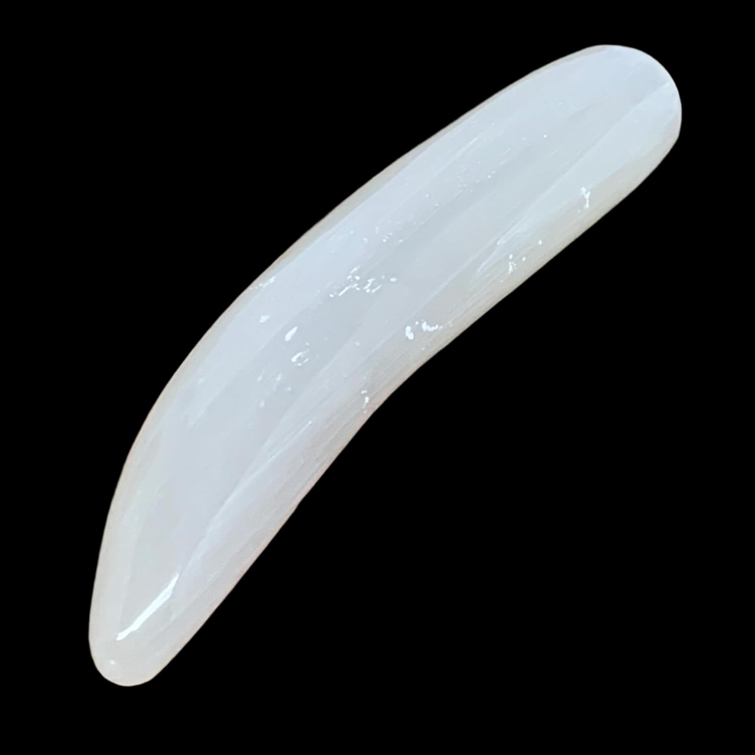 Natural Solid Selenite Crystal Wand Polished