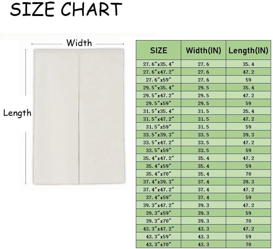 Personalized Japanese Noren Curtain Custom Made Hanging Doorway Panel Room Divider