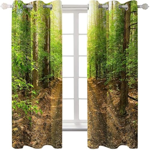 Homxi 2 Piece Grommet Blackout Curtains