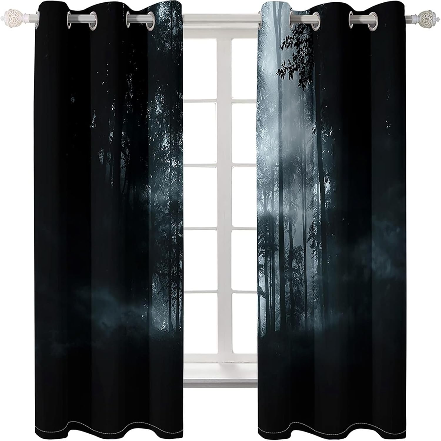 Homxi 2 Panel Blackout Curtains with Eyelets