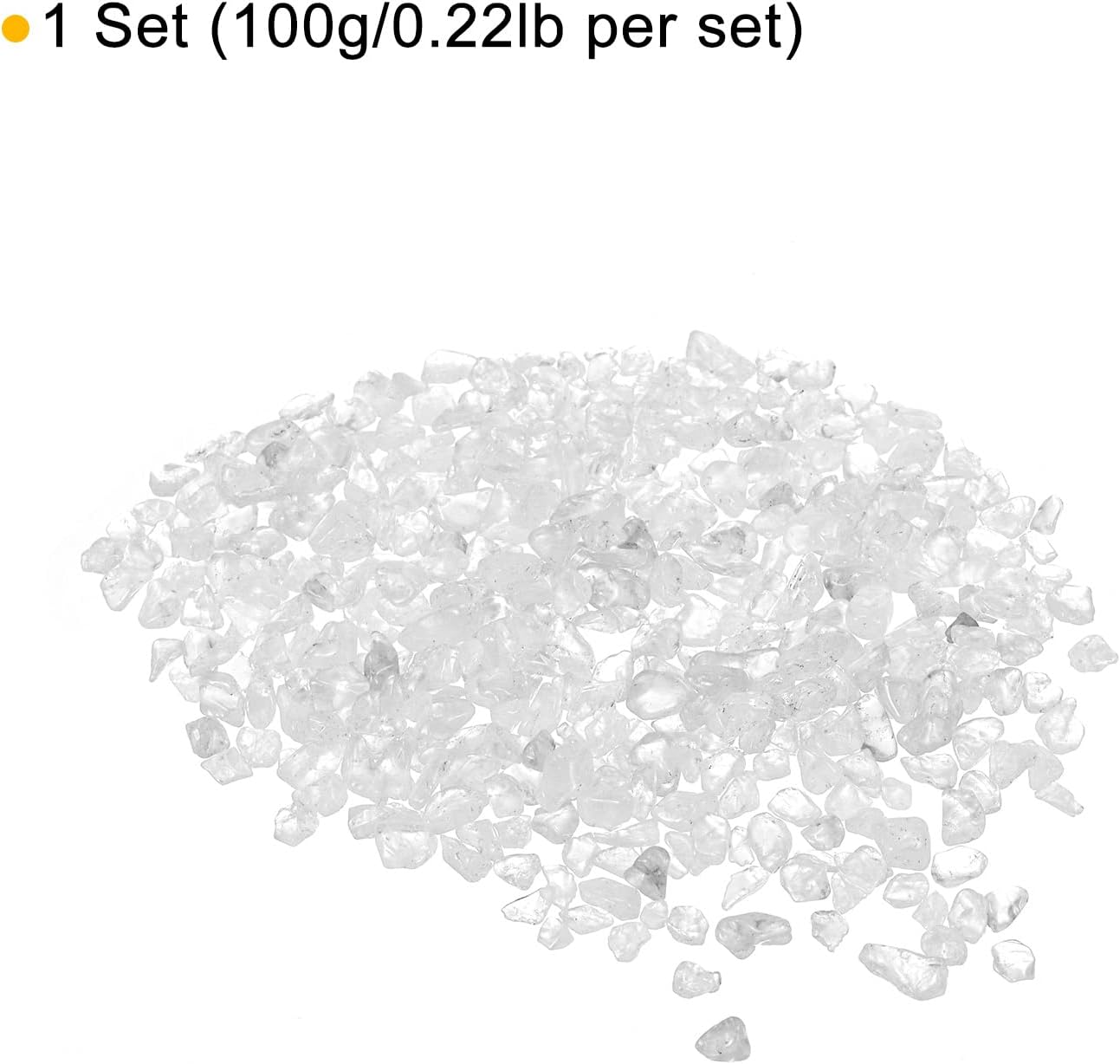 MECCANIXITY White Tumbled Quartz Decor Stones 5-7mm