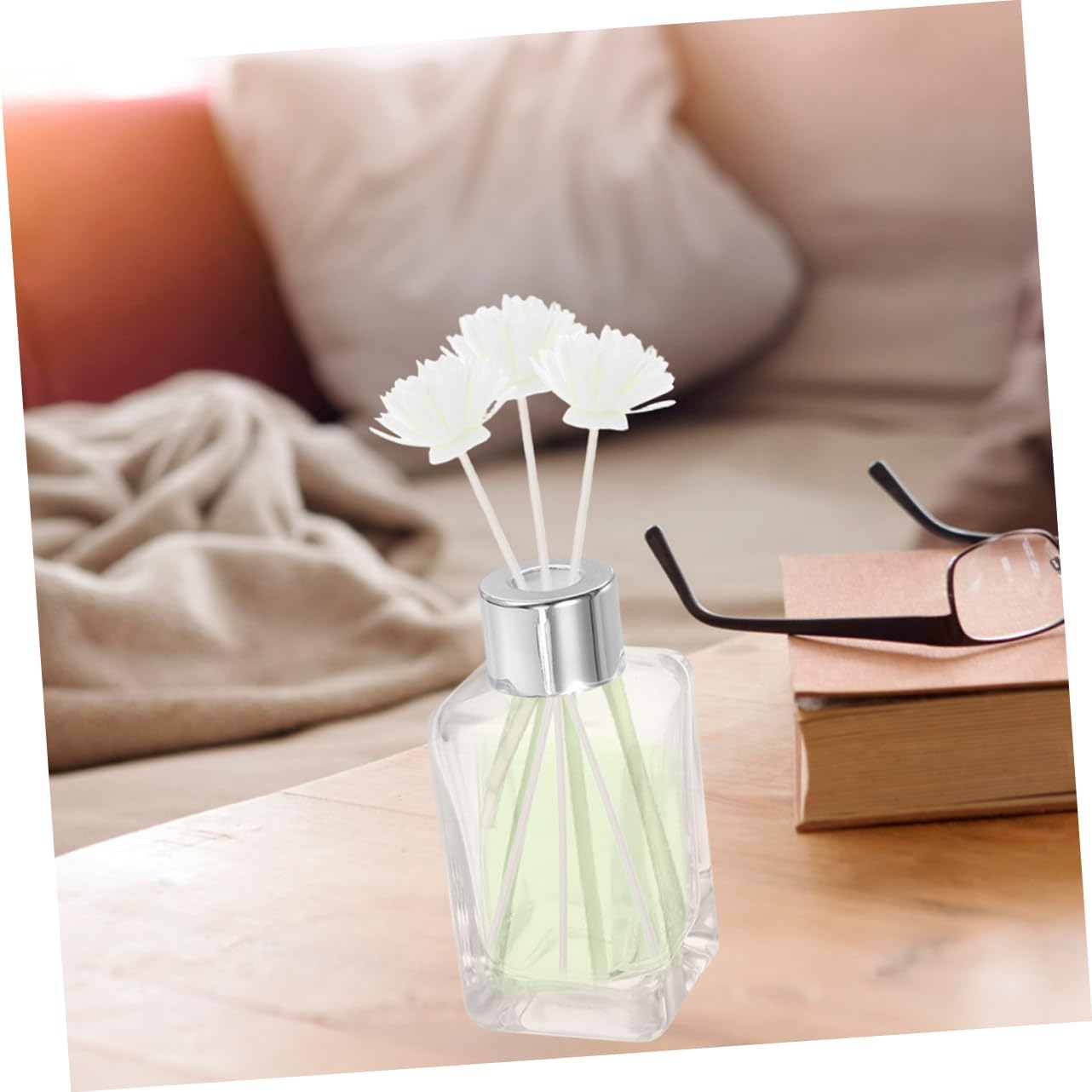 15pcs Faux Chrysanthemum Diffuser Reeds for Aromatherapy