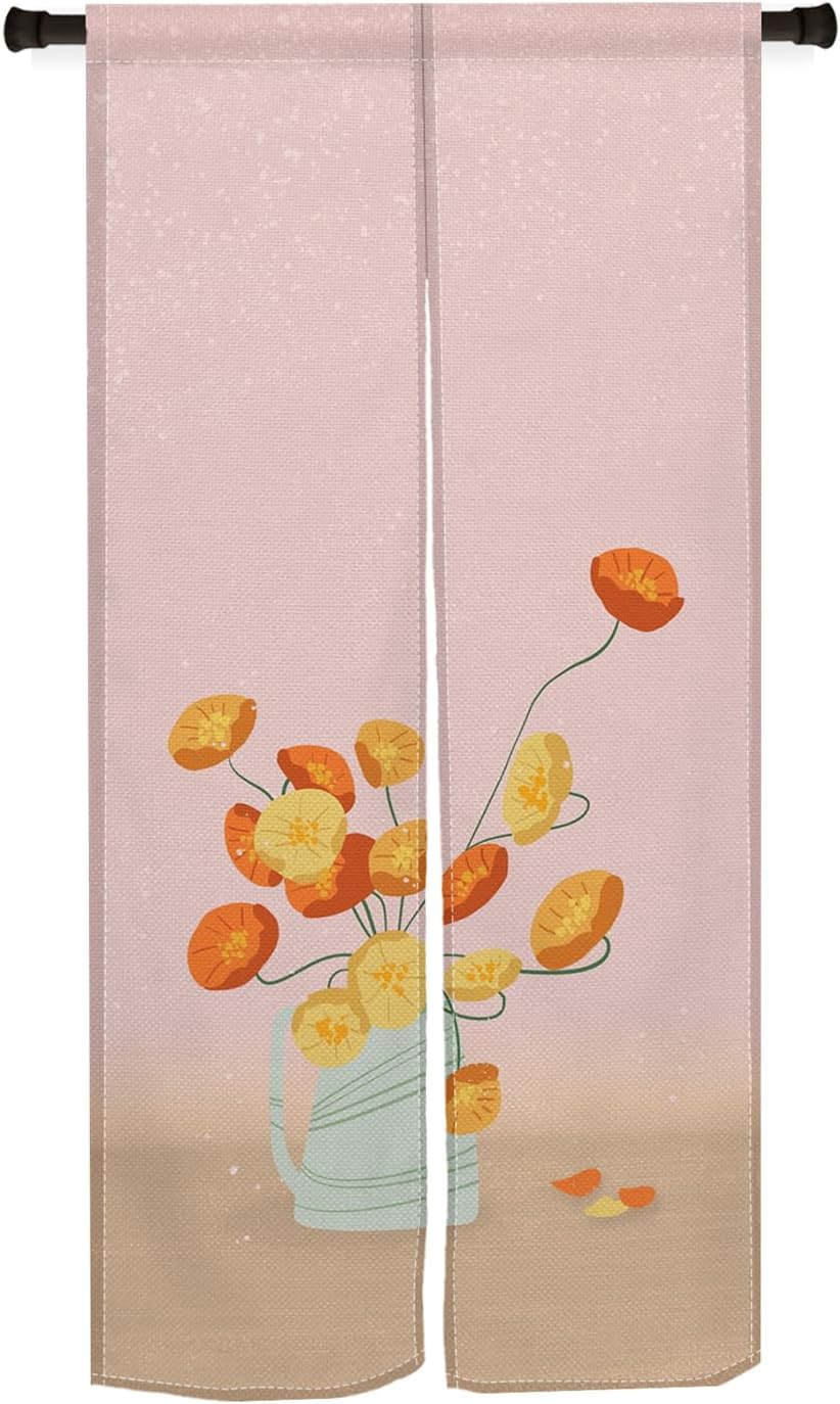 Japanese Style Door Curtain Panel 34x60 Inch
