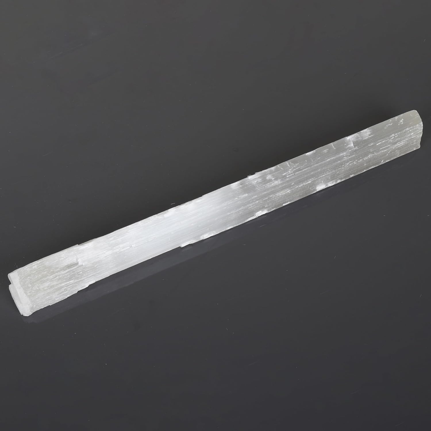 REAL-GEMS Natural White Selenite Rod Healing Crystal 493 Grams