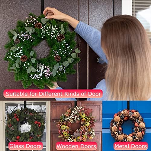 Komotu 12 Inch Wreath Hanger for Front Door