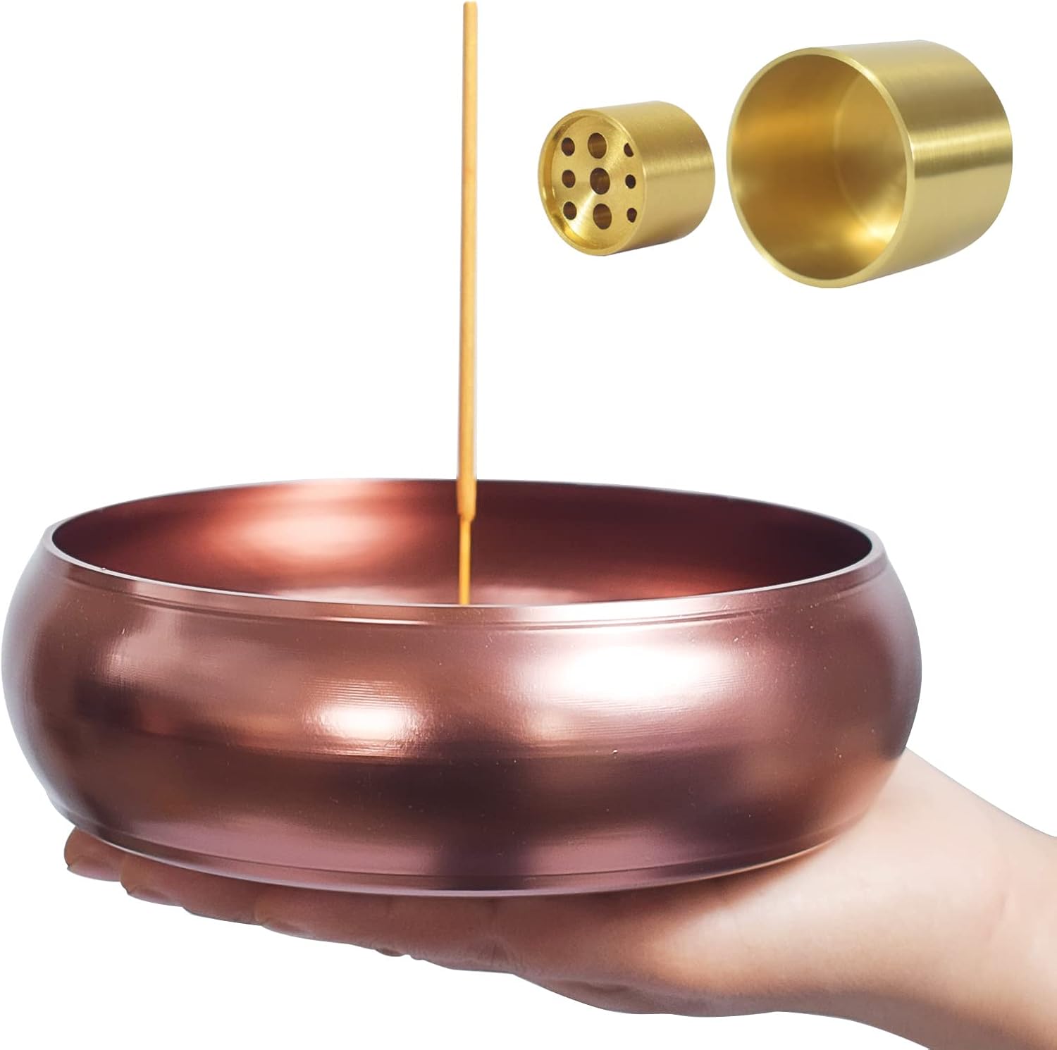 65 Inch Brass Incense Holder with 9 Holes