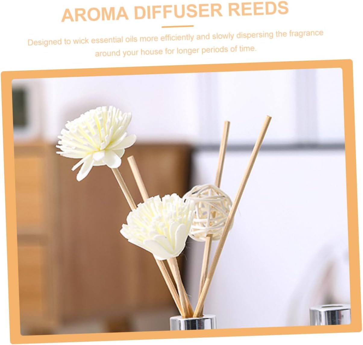 5set Chrysanthemum Scented Rattan Diffuser Sticks for Home Fragrance