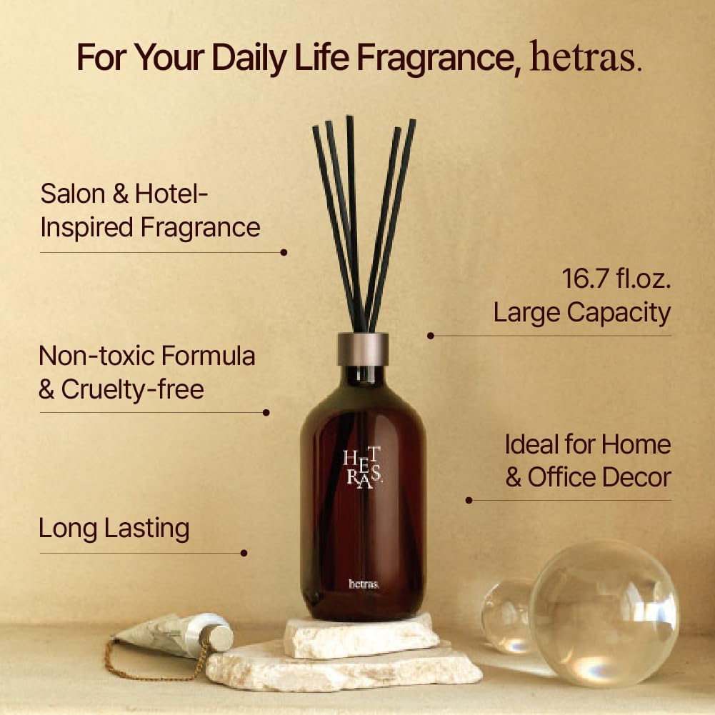 HETRAS Premium Reed Diffuser Set 2 Pack