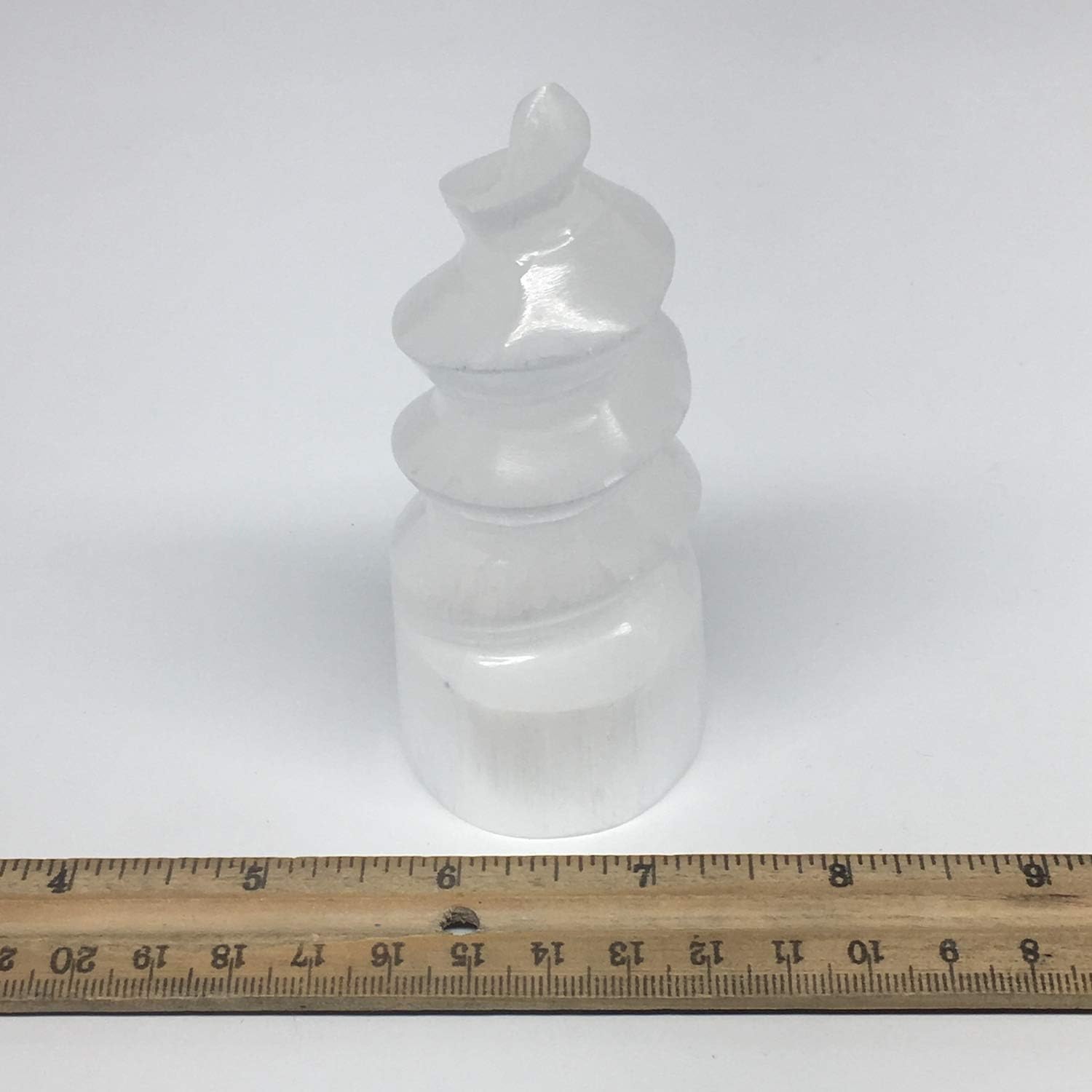 1pc 39-43 Inch Selenite Tower Crystal Twisted Point Powerful White