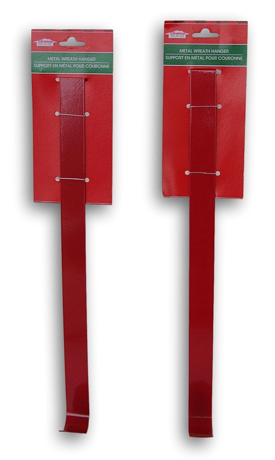 Red Christmas Wreath Door Hook Set 2 Count