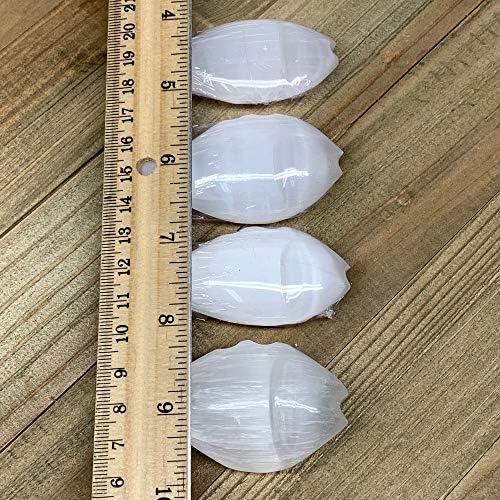 White Selenite Fish Crystal Handcrafted Morocco