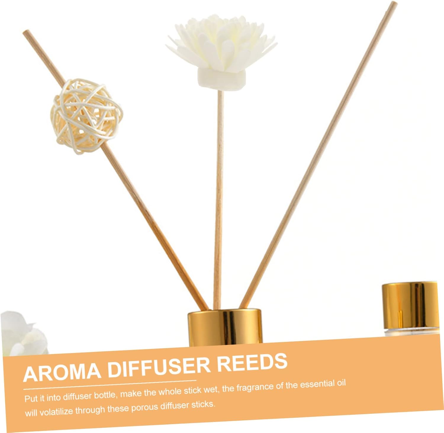 ABOOFAN 5 Pack Chrysanthemum Rattan Diffuser Sticks for Home Fragrance