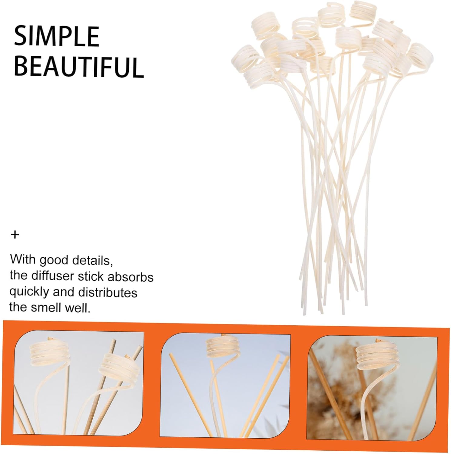 Essential Oil Diffuser Sticks 20pcs for Home Aromatherapy