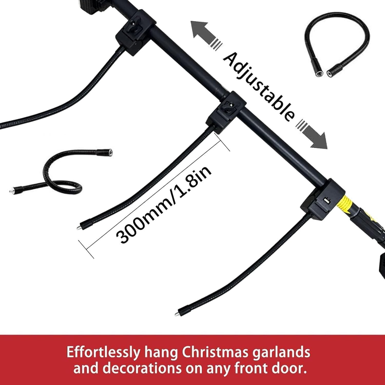 Universal Fit Front Door Garland Hanger 32-80 Adjustable