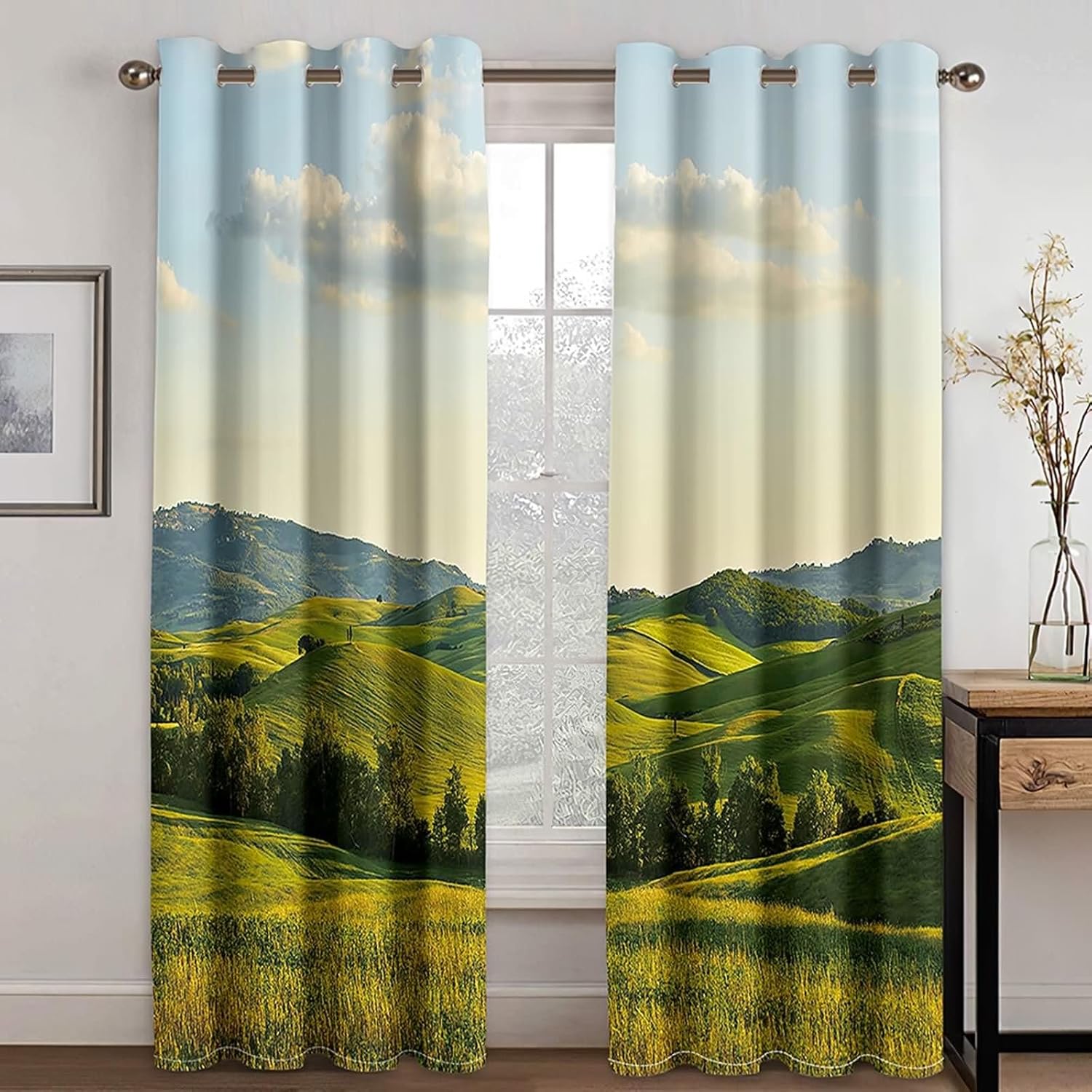 Blackout Window Curtains Set of 2 54x90 Inches Grommet Panels