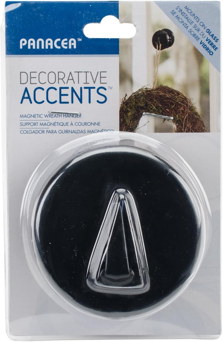 Panacea Magnetic Wreath Hanger Black 275 Inch