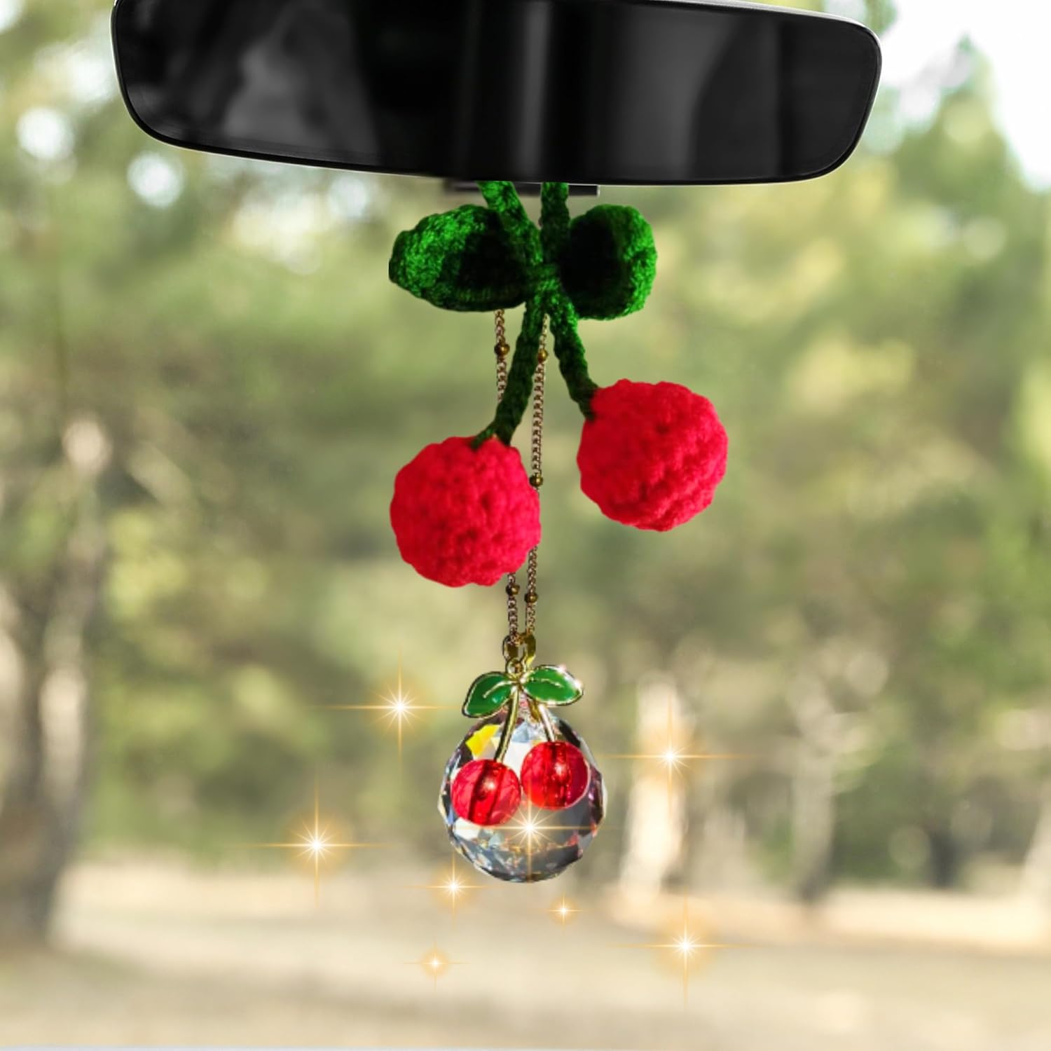 Cute Cherry Rear View Mirror Accessories