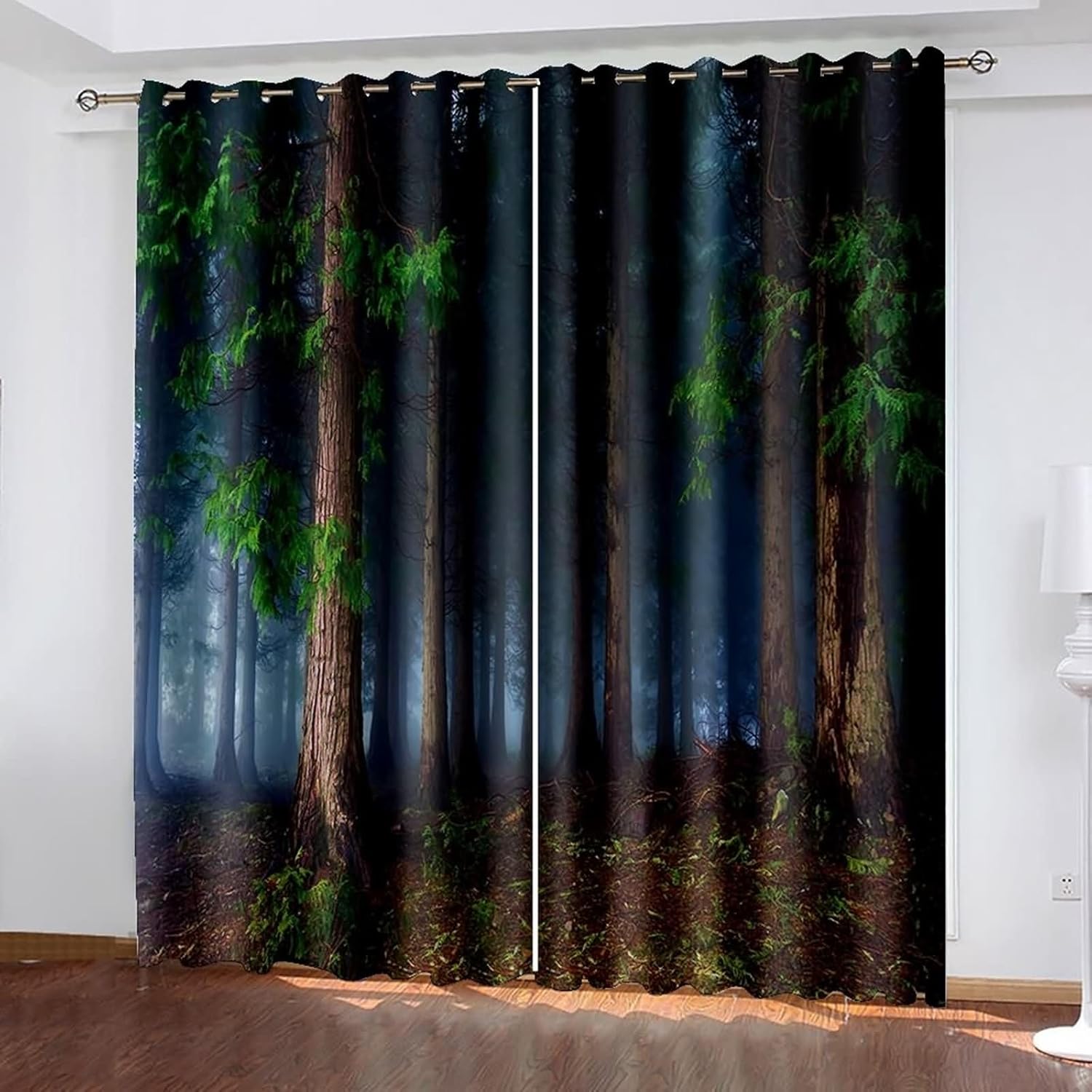 Homxi Blackout Curtains 2 Panel Set 2 x 52W x 90H In