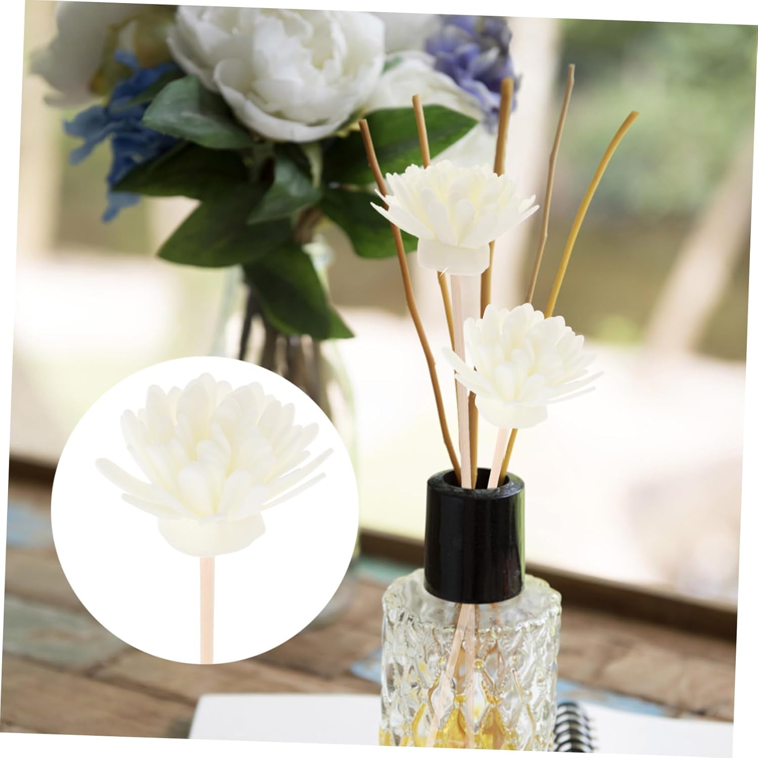 5set Chrysanthemum Scented Rattan Diffuser Sticks for Home Fragrance