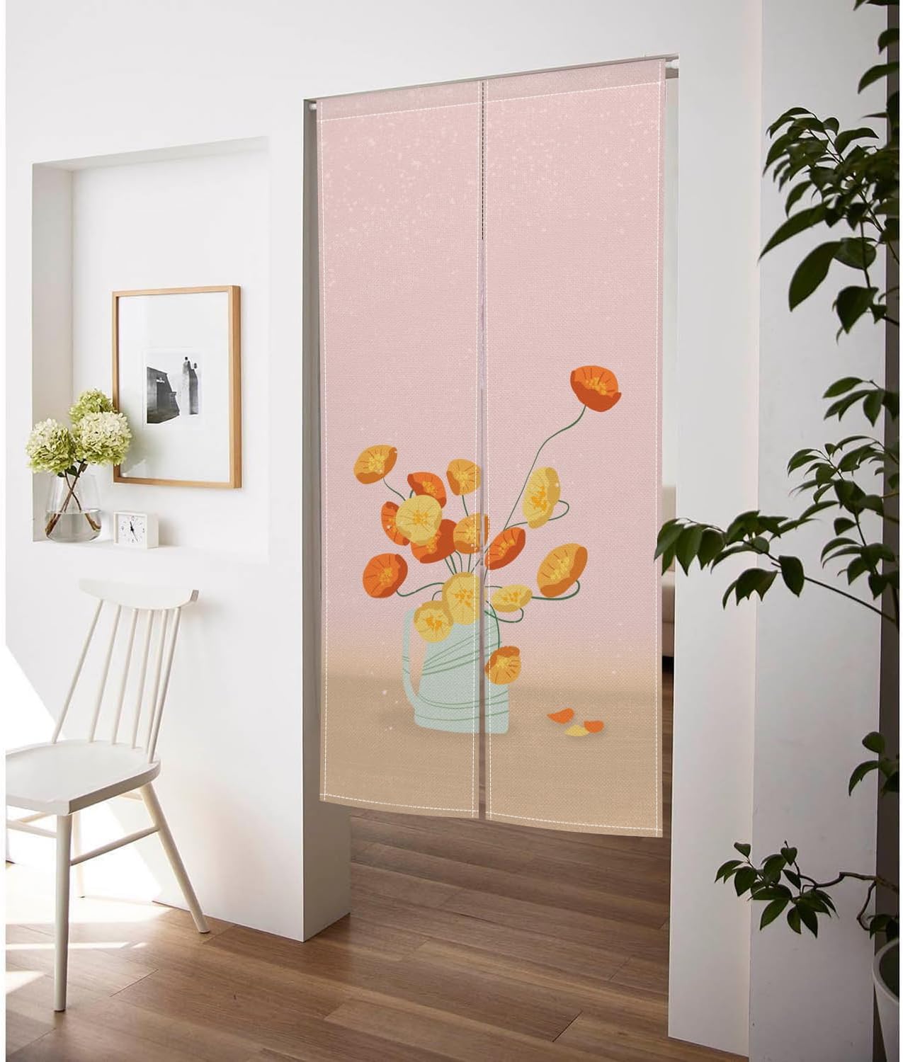 Japanese Style Door Curtain Panel 34x60 Inch