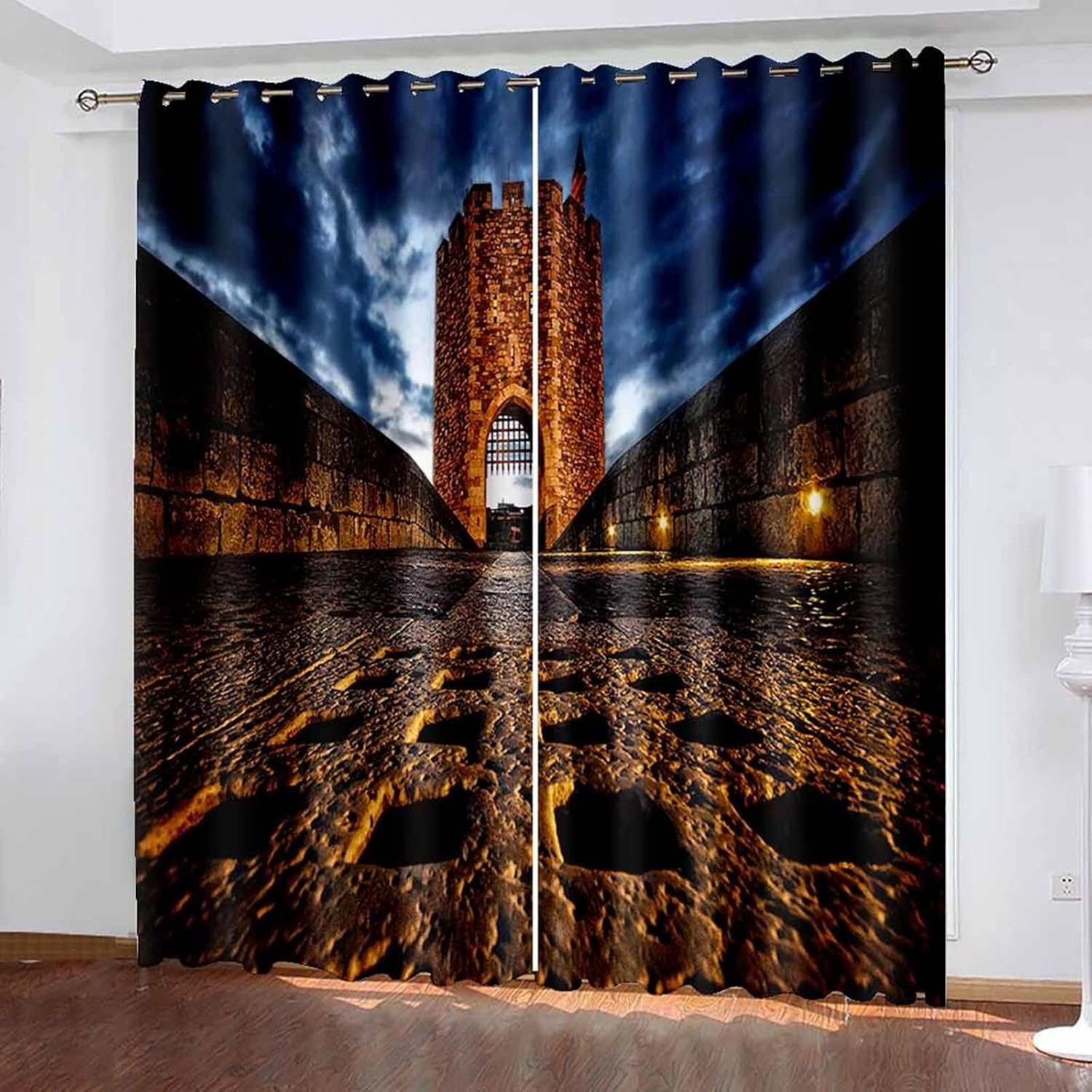 Homxi 2 Piece Blackout Curtains for Bedroom with Grommets