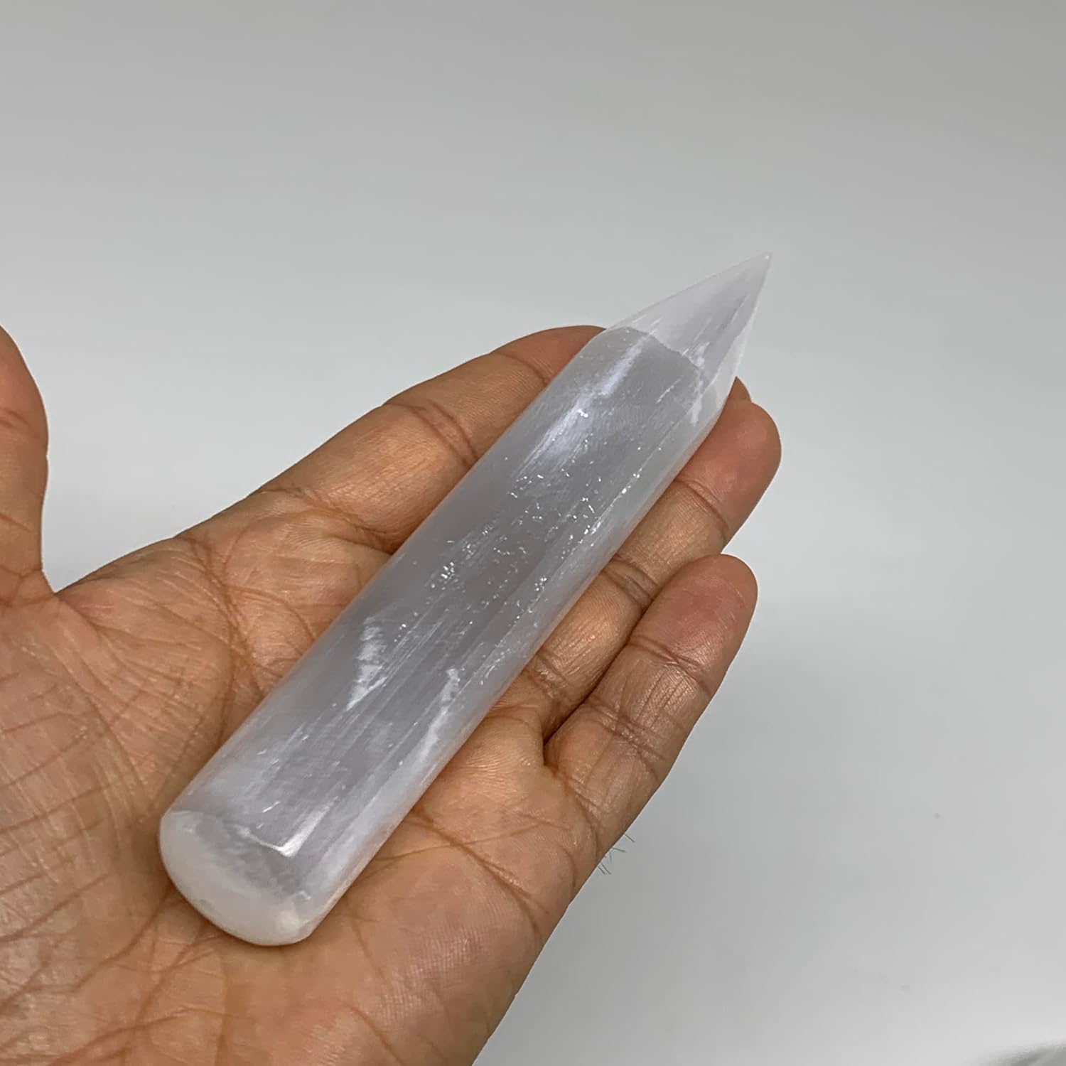 Selenite Crystal Wand for Meditation and Energy Healing