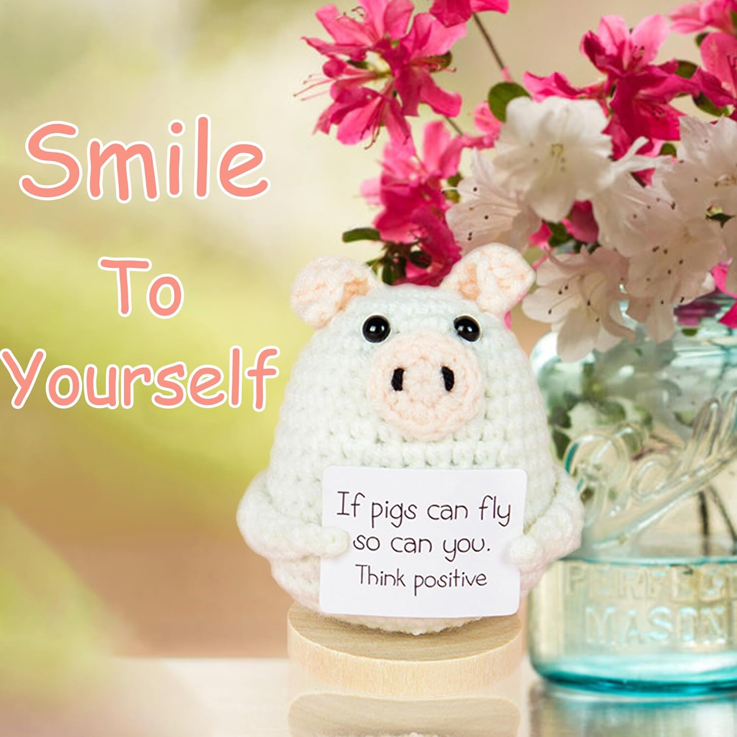 Handmade Crochet Mini Funny Emotional Support Pickle Ornament