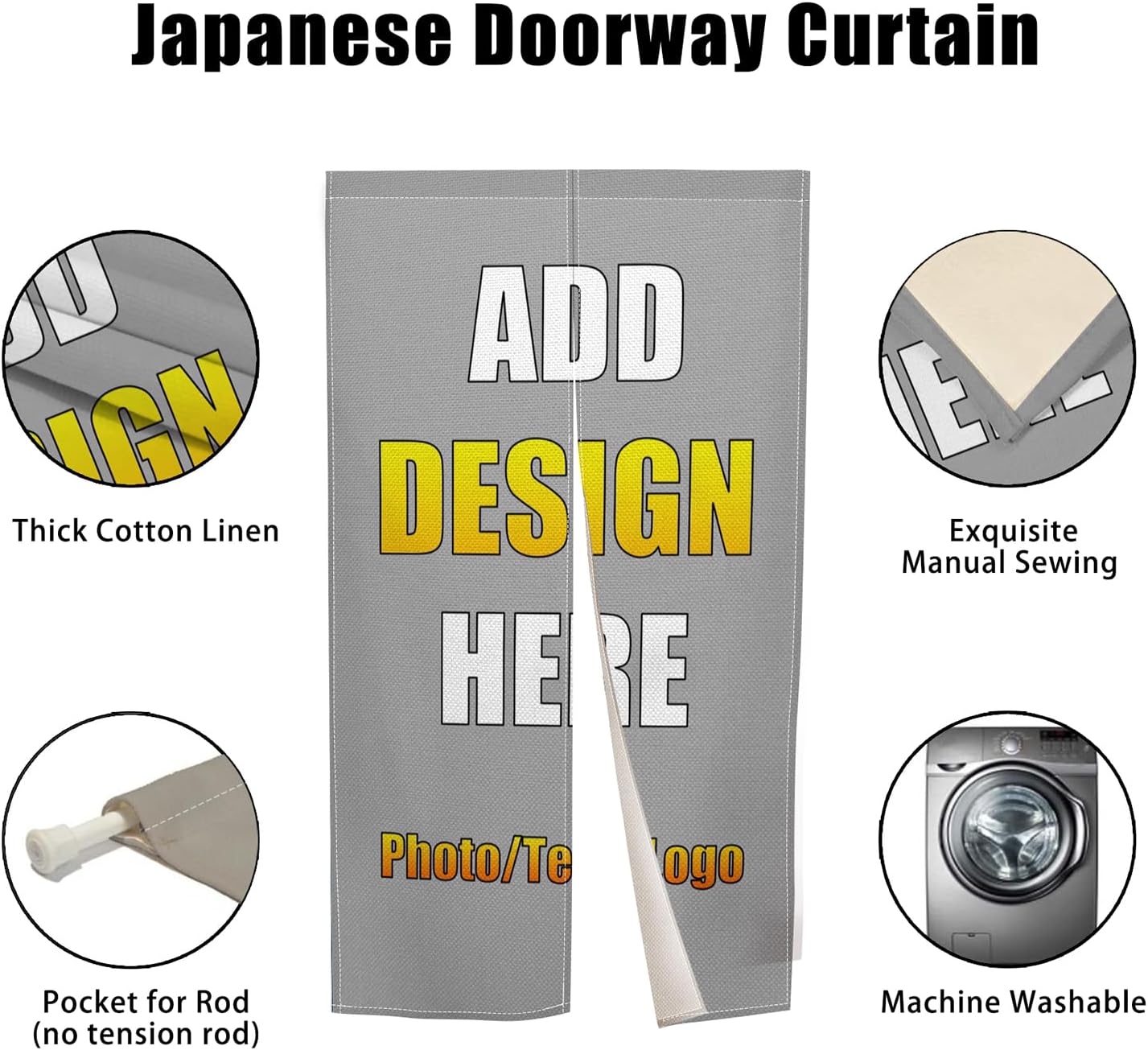 Customizable Noren Curtains with Your Own Design