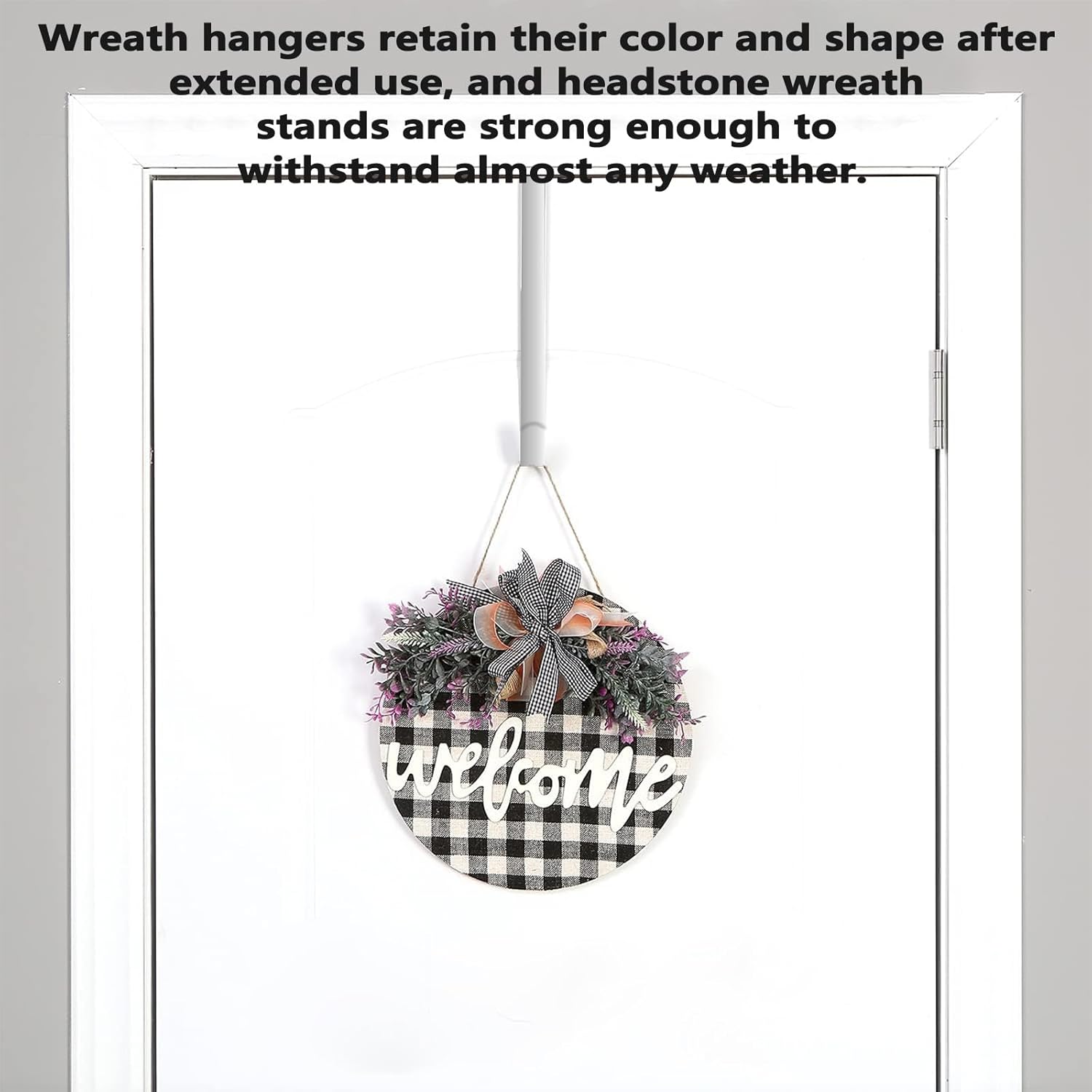 Headstone Wreath Hanger for Cemetery Front Door Display