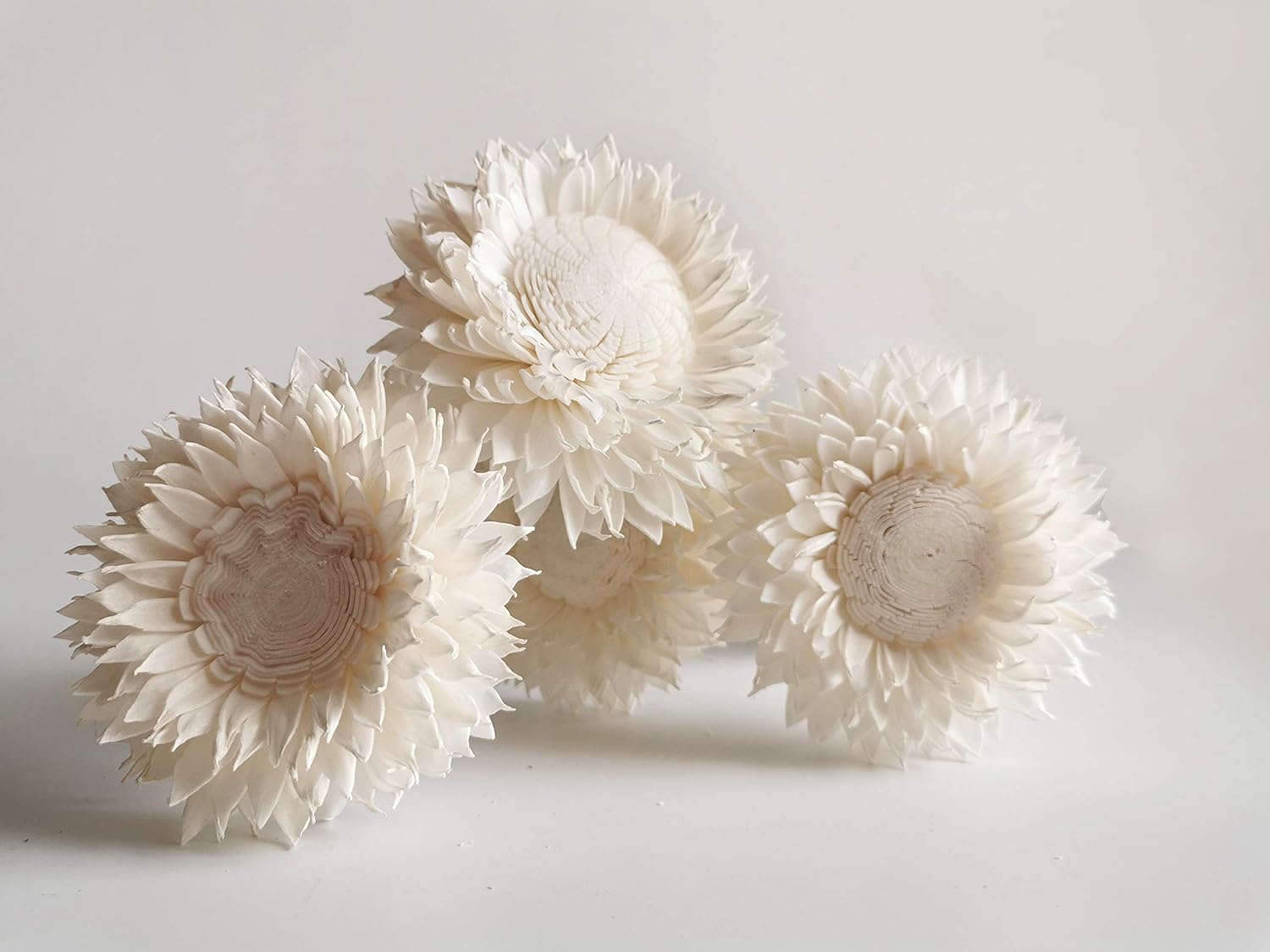 5 White Sunflower 3 Inch Reed Diffuser for Home Fragrance