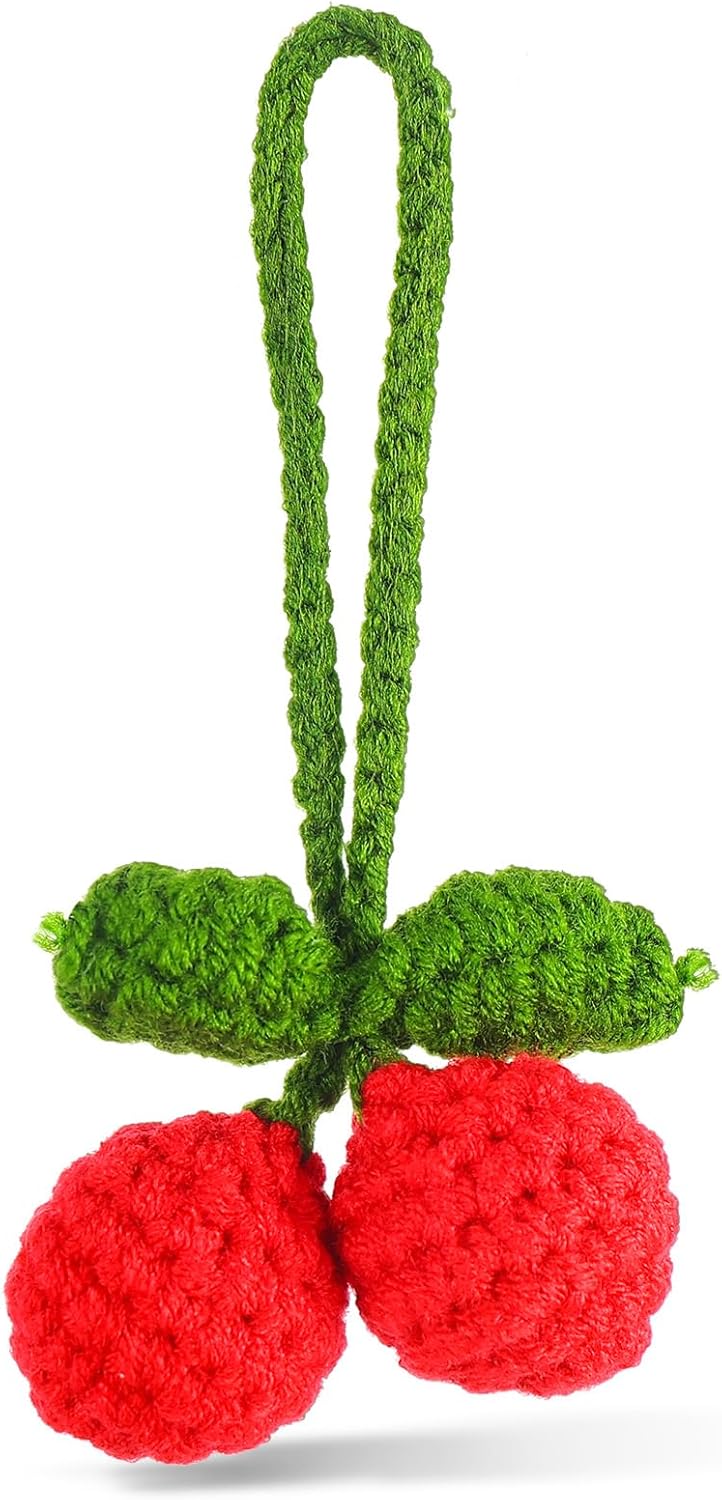 Cute Cherry Car Mirror Hanging Ornament