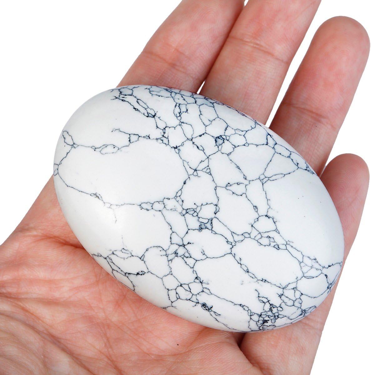 Nupuyai Soap Shape Healing Palm Stone Set of 2