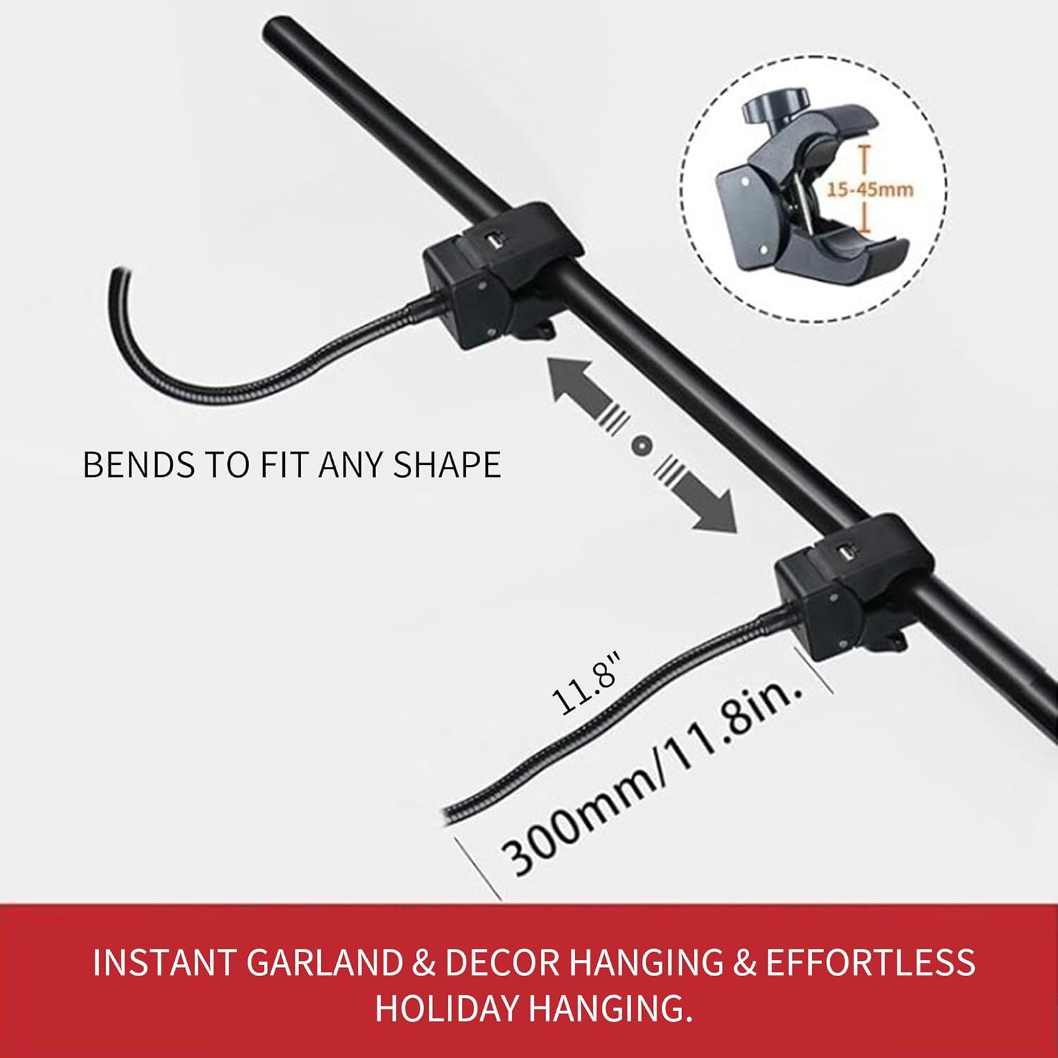 Adjustable Christmas Door Garland Hanger - Heavy Duty No Drilling