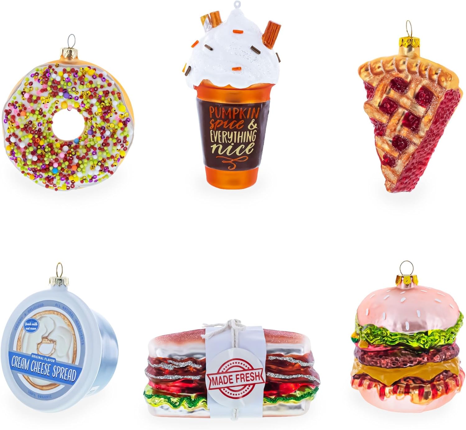 Spicy Kimchi Jar Glass Christmas Ornament
