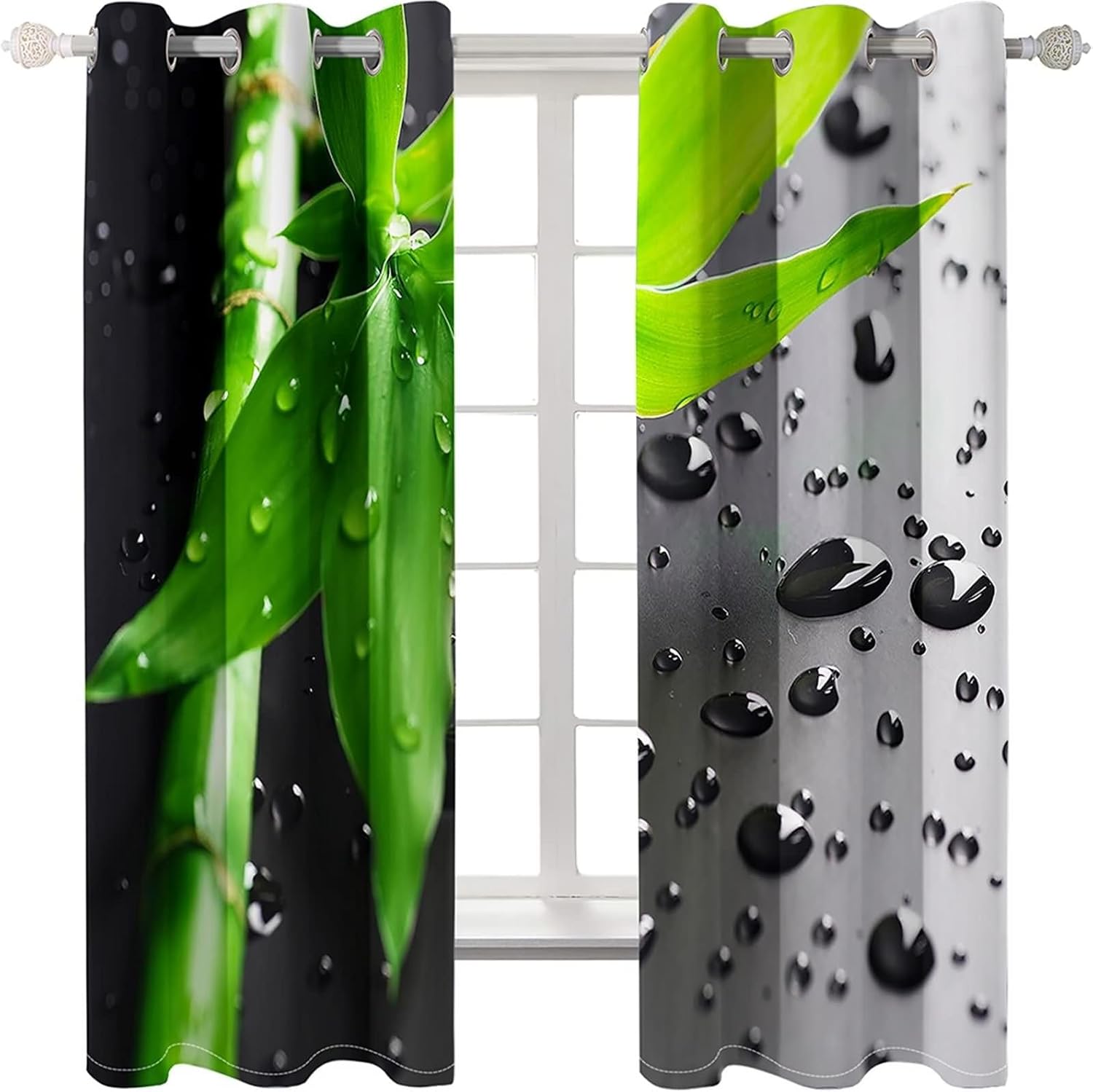 Homxi Blackout Curtains for Balcony Windows 2 Panels
