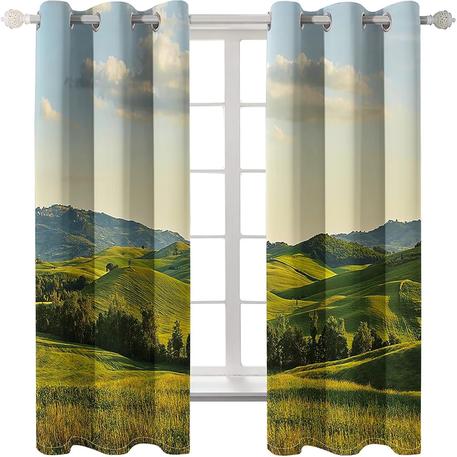 Blackout Window Curtains Set of 2 54x90 Inches Grommet Panels