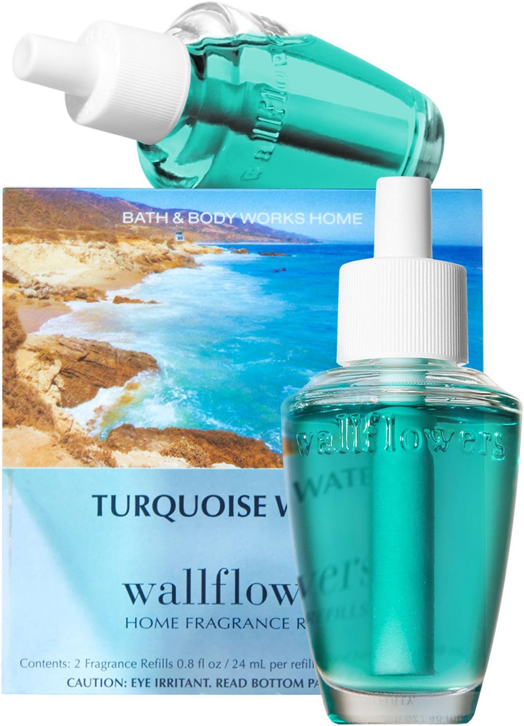 Bath Body Works Turquoise Waters Wallflowers 2 Refill Bulbs