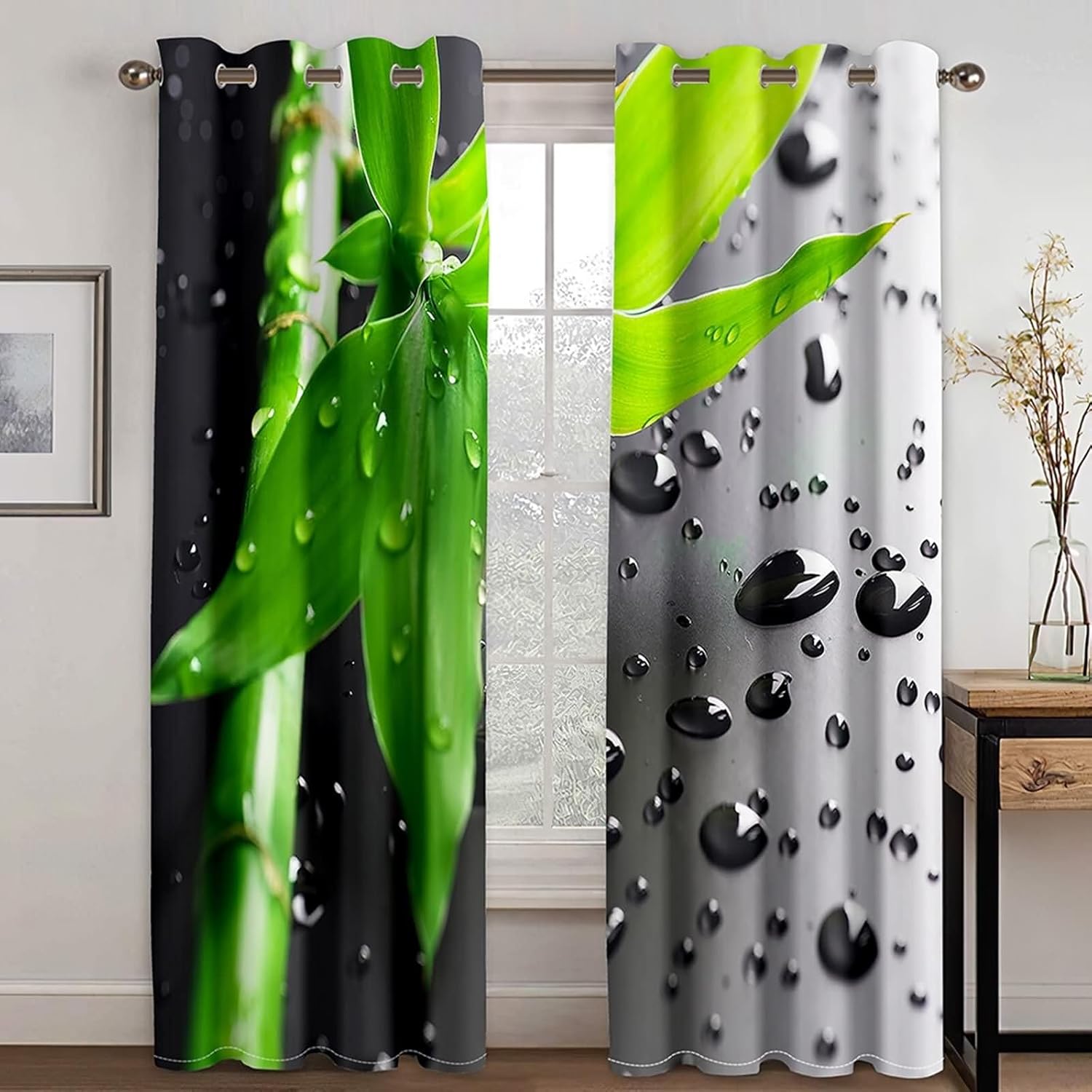 Homxi Blackout Curtains for Balcony Windows 2 Panels