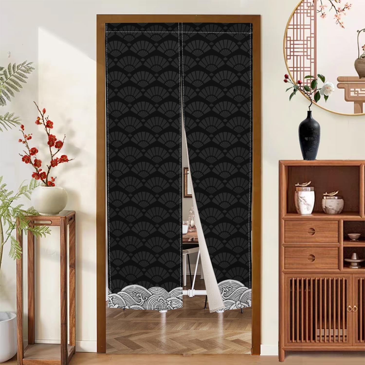 Japanese Noren Door Curtain 34x60 Inch Panel