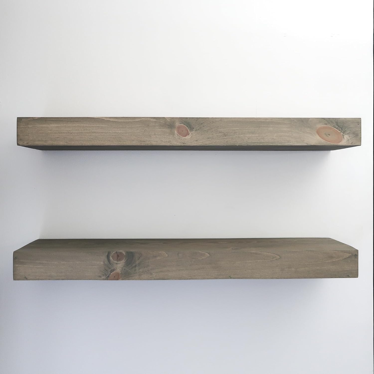 Modern Floating Shelves 3 Inches Thick Set of 2
