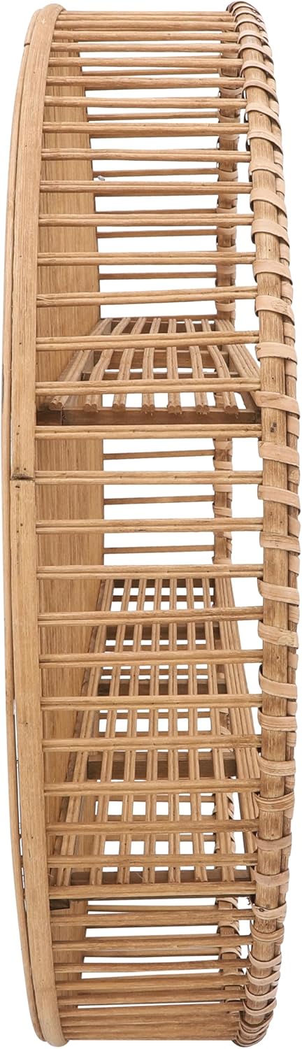 Sagebrook Home Bamboo Wall Shelf - 31 Boho Floating Shelf