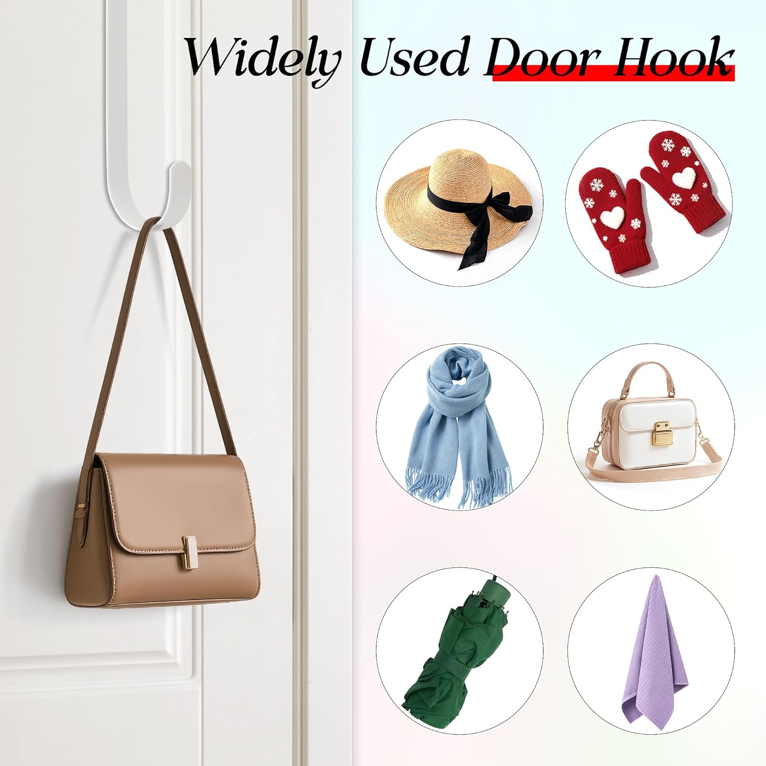 MCFULL 12 Inch Wreath Hangers for Front Door