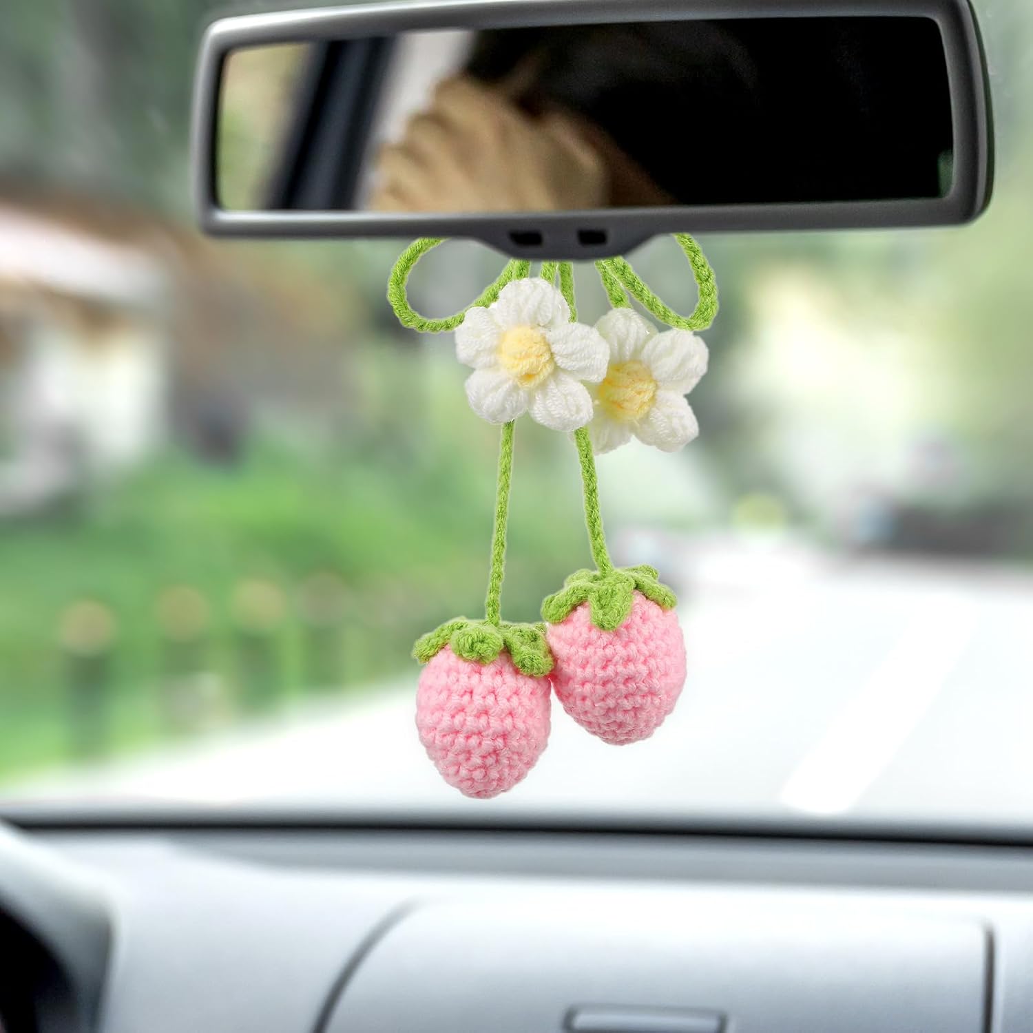Strawberry Car Hanging Decor 2 Pack
