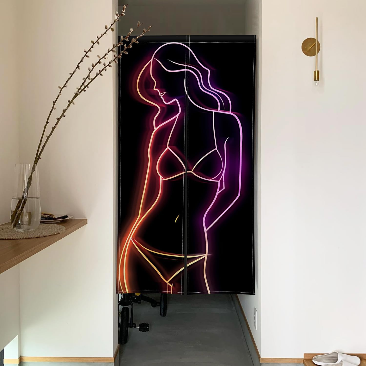 ChloropLastid Japanese Noren Door Curtain
