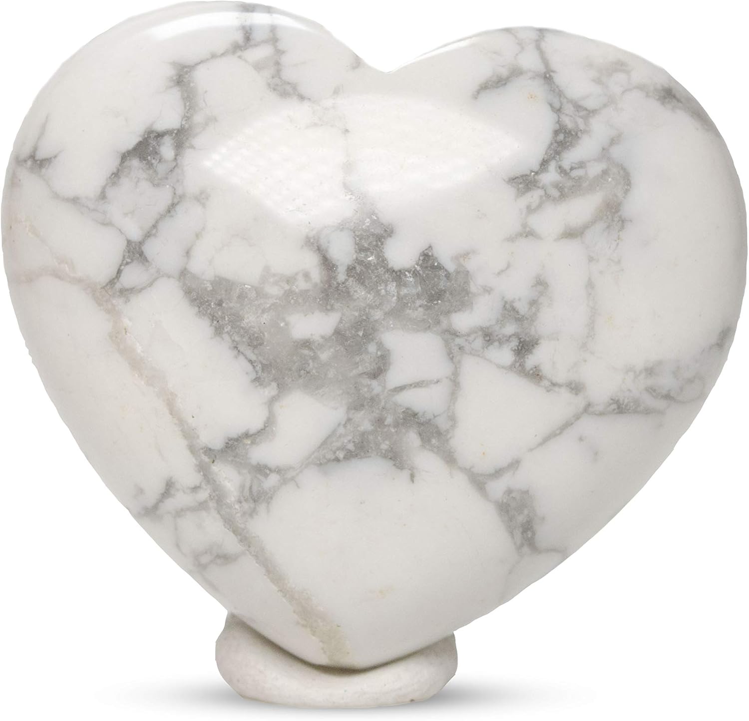 30mm Natural Crystal Quartz Heart Shaped Palm Stone Chakra Balancing