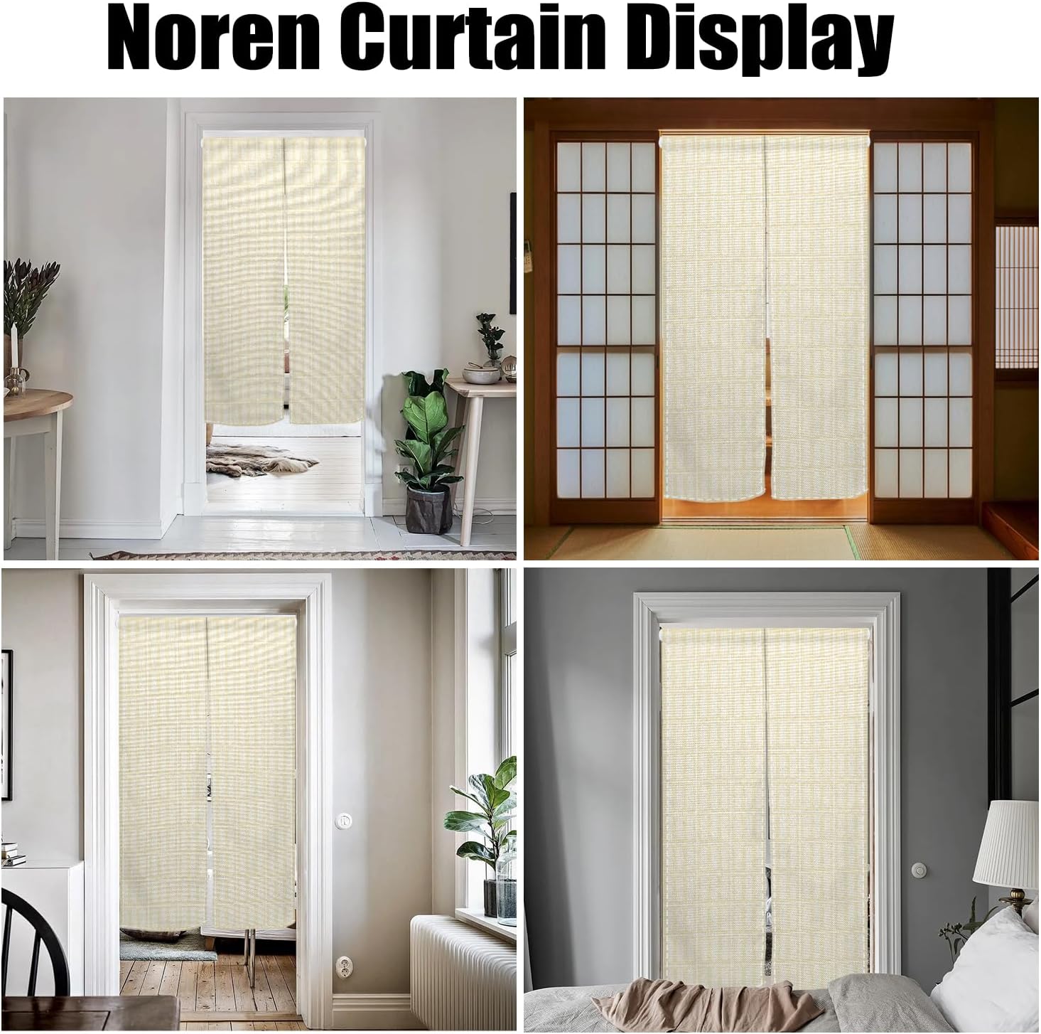 Japanese Noren Door Curtain 34x60 Inch Privacy Divider