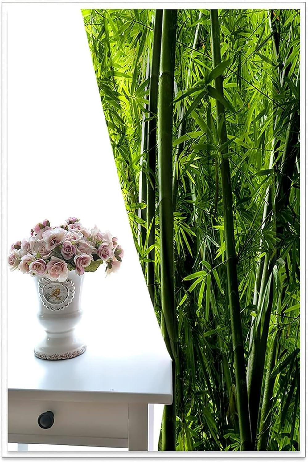 Homxi Balcony Curtains Set of 2 Trees and Leaves Pattern