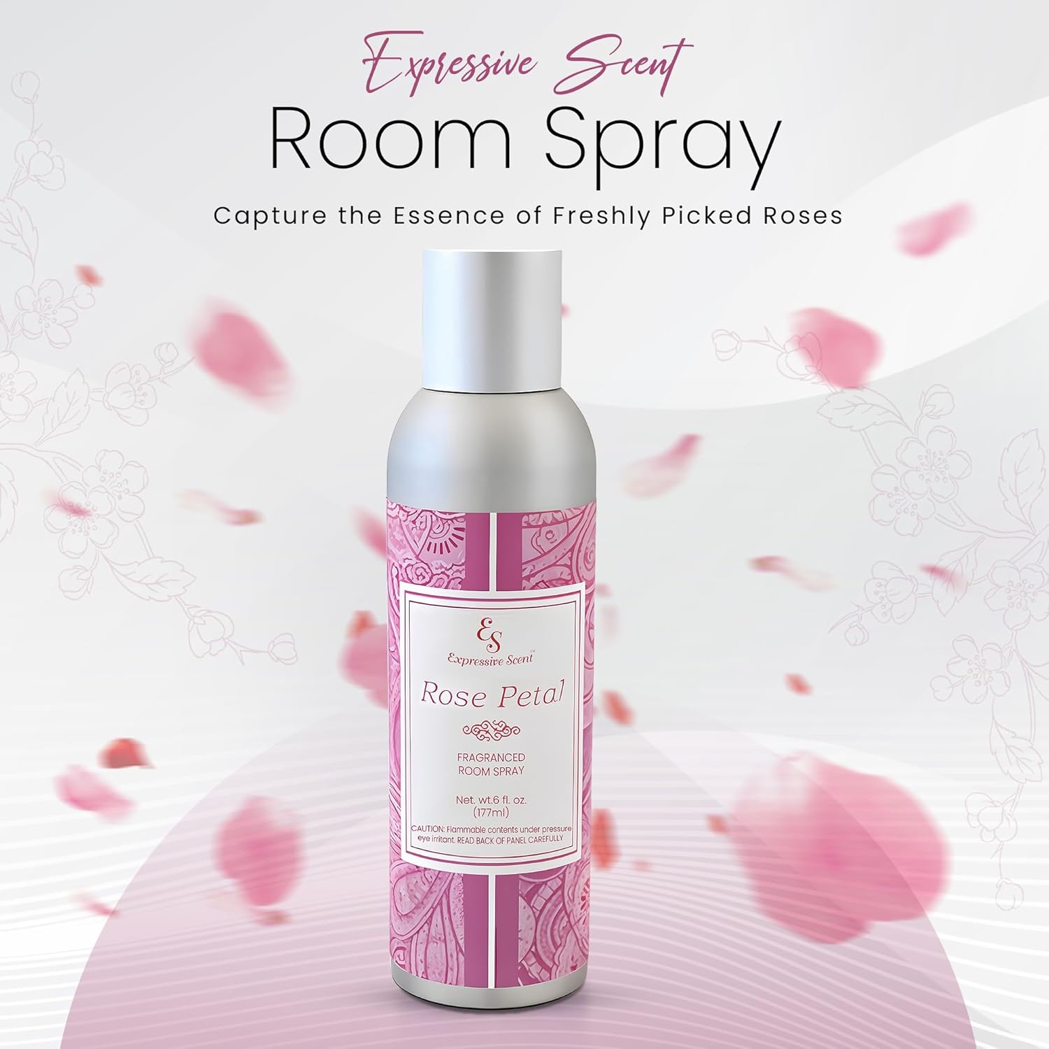 Expressive Scent Room Freshener Spray - Premium Rose Fragrance 6 FL Oz