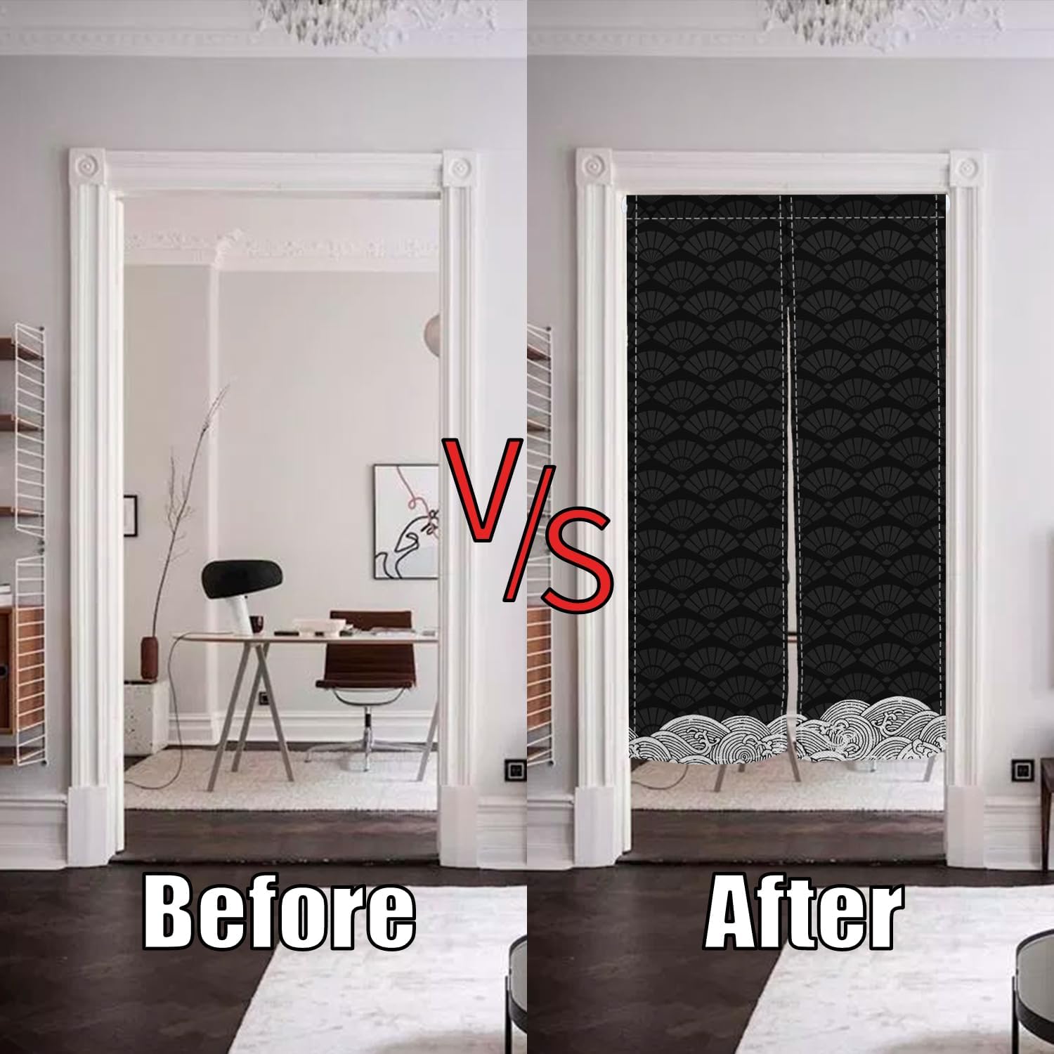 Japanese Noren Door Curtain 34x60 Inch Panel
