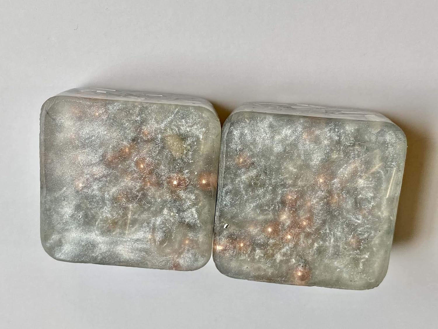 Pearl White 2 Mini Cube Tower Busters Orgone Crystal